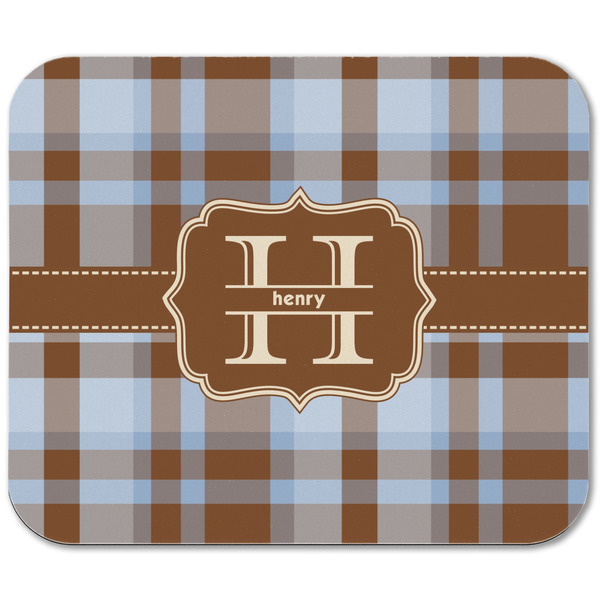 Two Color Plaid Rectangular Mouse Pad - APPROVAL