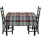 Two Color Plaid Rectangular Tablecloths - Side View