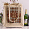 Two Color Plaid Reusable Cotton Grocery Bag - In Context