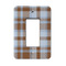 Two Color Plaid Rocker Light Switch Covers - Single - MAIN