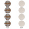 Two Color Plaid Round Linen Placemats - APPROVAL Set of 4 (single sided)