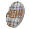 Two Color Plaid Sandstone Car Coaster - STANDING ANGLE