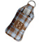 Two Color Plaid Sanitizer Holder Keychain - Large in Case