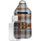 Two Color Plaid Sanitizer Holder Keychain - Large with Case