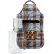 Two Color Plaid Sanitizer Holder Keychain - Small with Case