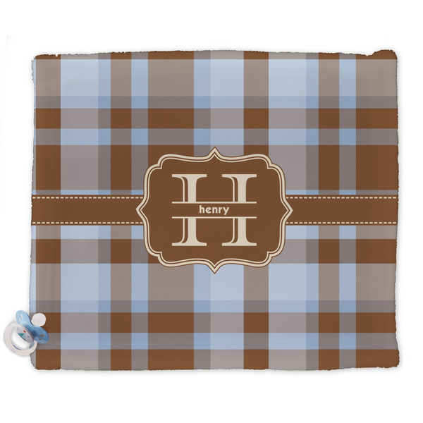 Custom Two Color Plaid Security Blankets - Double Sided (Personalized)