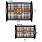 Two Color Plaid Serving Tray Black Sizes