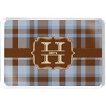Two Color Plaid Serving Tray (Personalized)