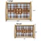 Two Color Plaid Serving Tray Wood Sizes