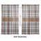 Two Color Plaid Sheer Curtains