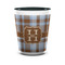 Two Color Plaid Shot Glass - Two Tone - FRONT