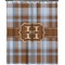 Two Color Plaid Extra Long Shower Curtain - 70"x84" (Personalized)