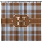 Two Color Plaid Shower Curtain - Custom Size (Personalized)
