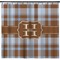 Two Color Plaid Shower Curtain (Personalized)