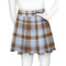 Two Color Plaid Skater Skirt - Back