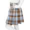 Two Color Plaid Skater Skirt - Side