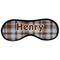 Two Color Plaid Sleeping Eye Mask - Front Large