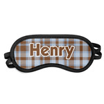 Two Color Plaid Sleeping Eye Mask (Personalized)