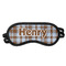 Two Color Plaid Sleeping Eye Masks - Front View