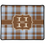 Two Color Plaid Large Gaming Mouse Pad - 12.5" x 10" (Personalized)