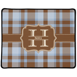 Two Color Plaid Large Gaming Mouse Pad - 12.5" x 10" (Personalized)