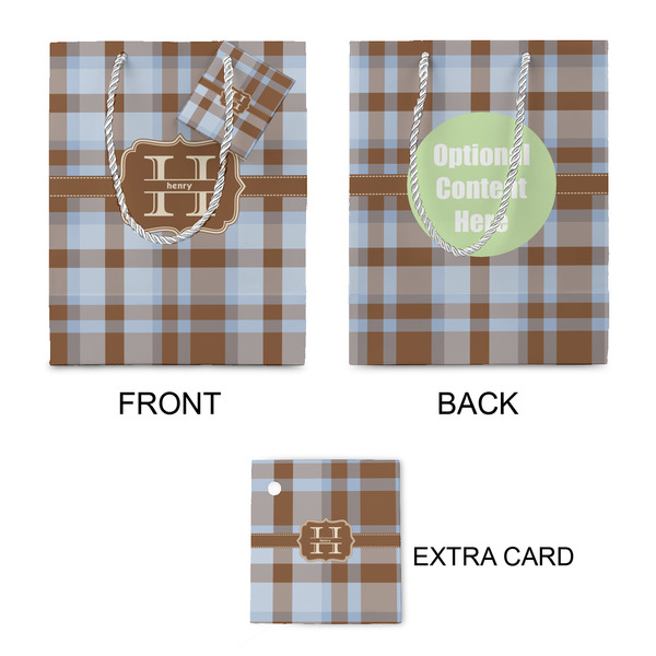 Two Color Plaid Small Gift Bag - Approval