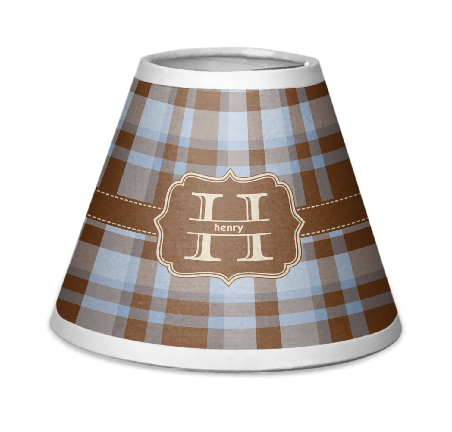 Two Color Plaid Chandelier Lamp Shade (Personalized) YouCustomizeIt