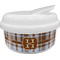 Two Color Plaid Snack Container (Personalized)
