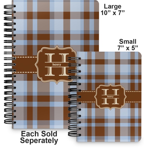 Two Color Plaid Spiral Journal - Comparison