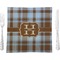 Two Color Plaid Square Dinner Plate