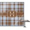 Two Color Plaid Square Table Top