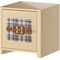Two Color Plaid Square Wall Decal on Wooden Cabinet