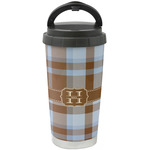 Two Color Plaid Stainless Steel Coffee Tumbler (Personalized)