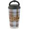 Two Color Plaid Stainless Steel Travel Cup
