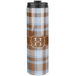 Two Color Plaid Stainless Steel Skinny Tumbler - 20 oz (Personalized)