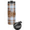 Two Color Plaid Stainless Steel Skinny Tumbler (Personalized)