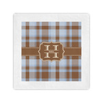 Two Color Plaid Cocktail Napkins (Personalized)