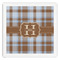 Two Color Plaid Paper Dinner Napkin - Front View