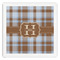 Two Color Plaid Paper Dinner Napkins (Personalized)