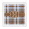 Two Color Plaid Standard Decorative Napkins (Personalized)