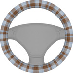 Two Color Plaid Steering Wheel Cover (Personalized)