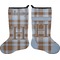 Two Color Plaid Stocking - Double-Sided - Approval