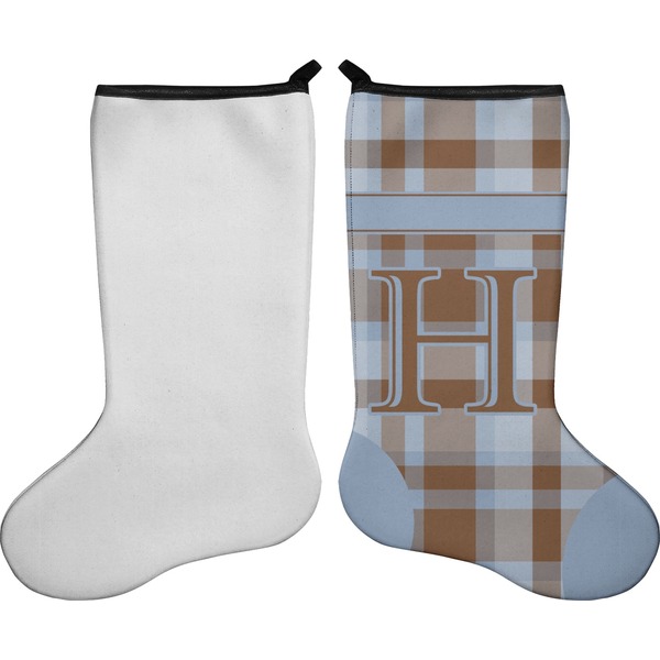 Two Color Plaid Stocking - Single-Sided - Approval