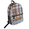 Two Color Plaid Student Backpack Front