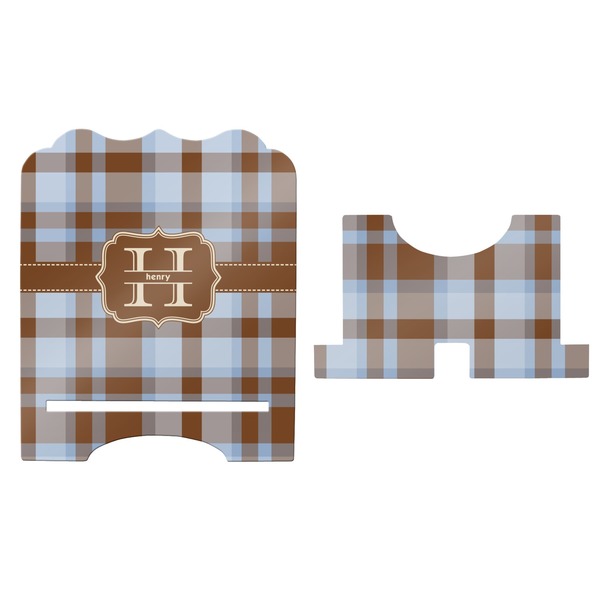 Two Color Plaid Stylized Tablet Stand - Apvl