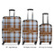 Two Color Plaid Suitcase Set 1 - APPROVAL