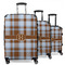 Two Color Plaid Suitcase Set 1 - MAIN