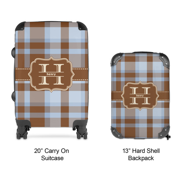 Two Color Plaid Suitcase Set 4 - APPROVAL