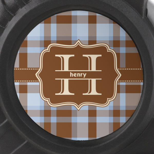 Two Color Plaid Tape Measure - 25ft - detail