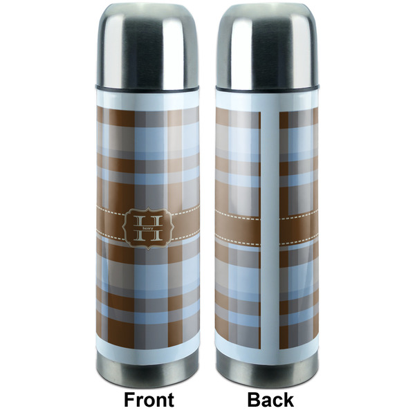 Two Color Plaid Thermos - Apvl